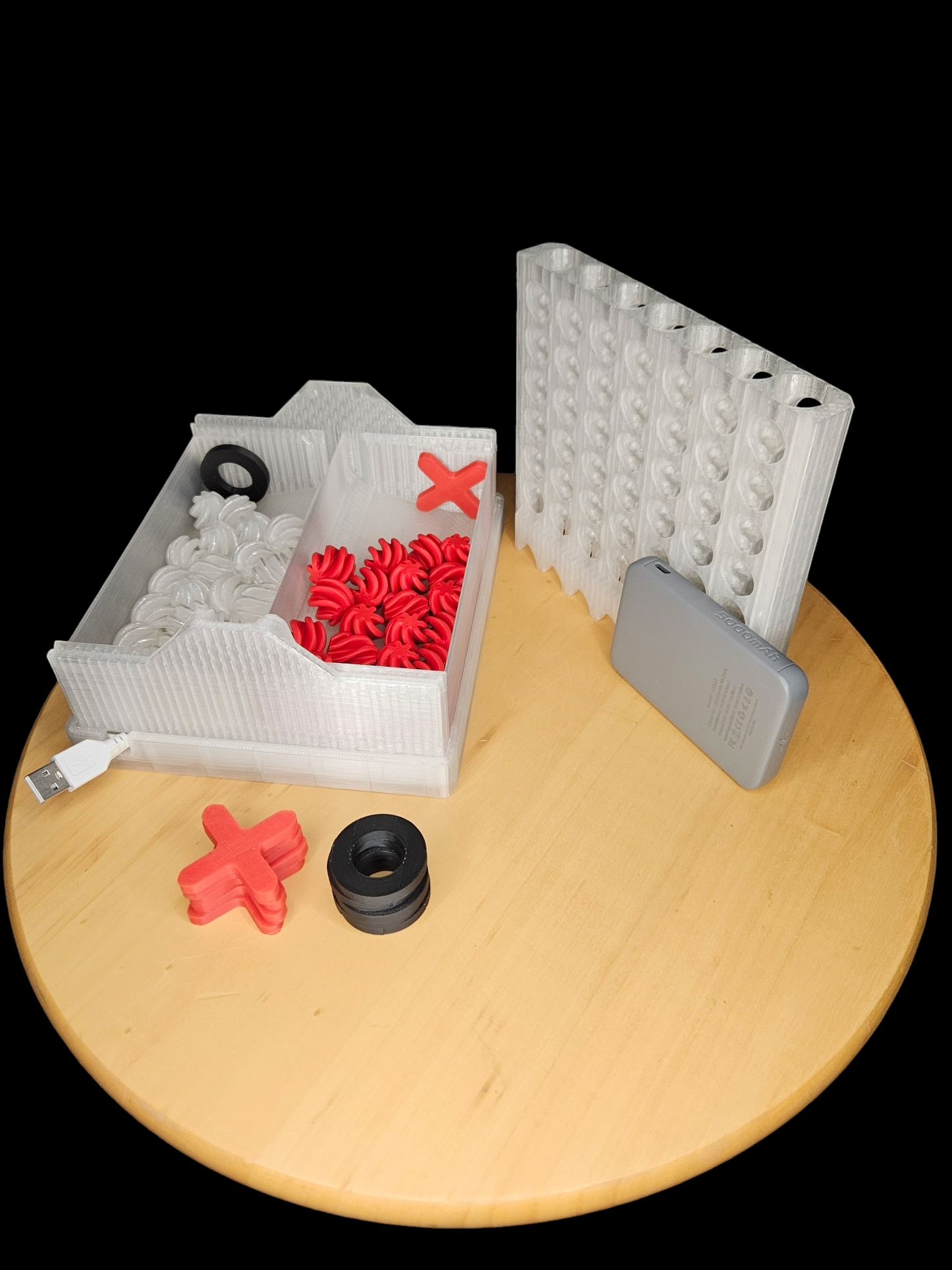Tac-Toe and Four in a Row Light-Up Game