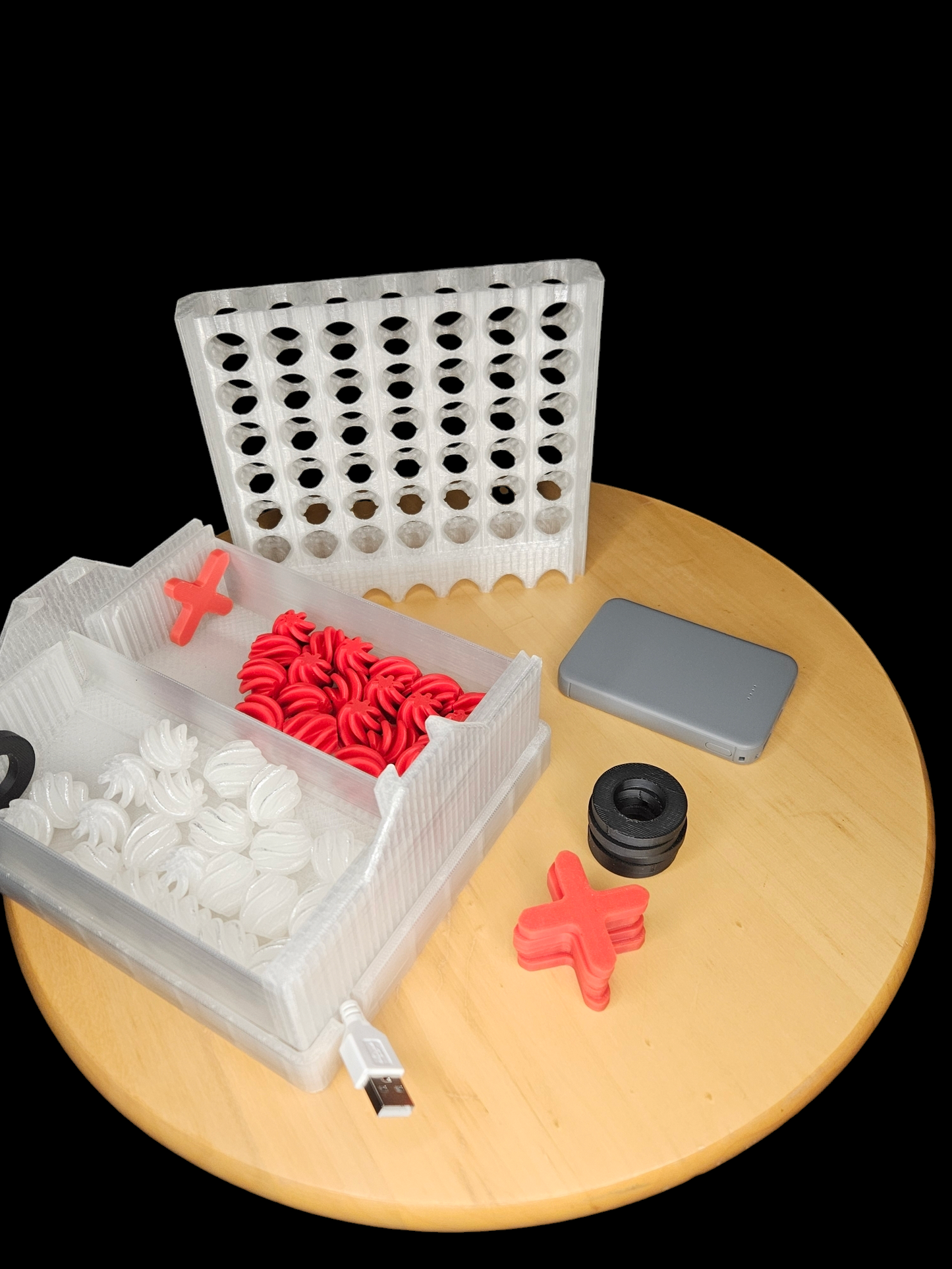 Tac-Toe and Four in a Row Light-Up Game