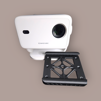 HY300 & Magcubic L018 ("The Beast") Projector Wall or Ceiling Mounts with Embedded Bubble Level, Remote Holder & Mounting Hardware