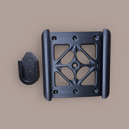 HY300 & Magcubic L018 ("The Beast") Projector Wall or Ceiling Mounts with Embedded Bubble Level, Remote Holder & Mounting Hardware